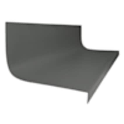 Roppe Rubber Hammered Stair Tread and Riser Square Nose 20.63"x 48" Charcoal